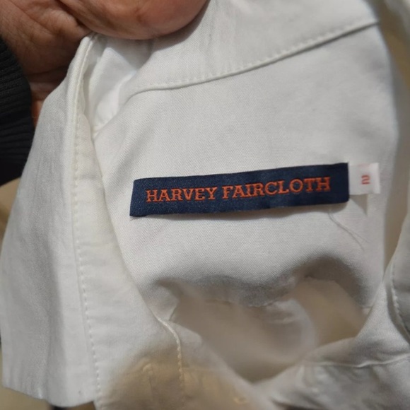 0174 Harvey Faircloth contrast long sleeve denim shirt dress sz 2 - Picture 8 of 8